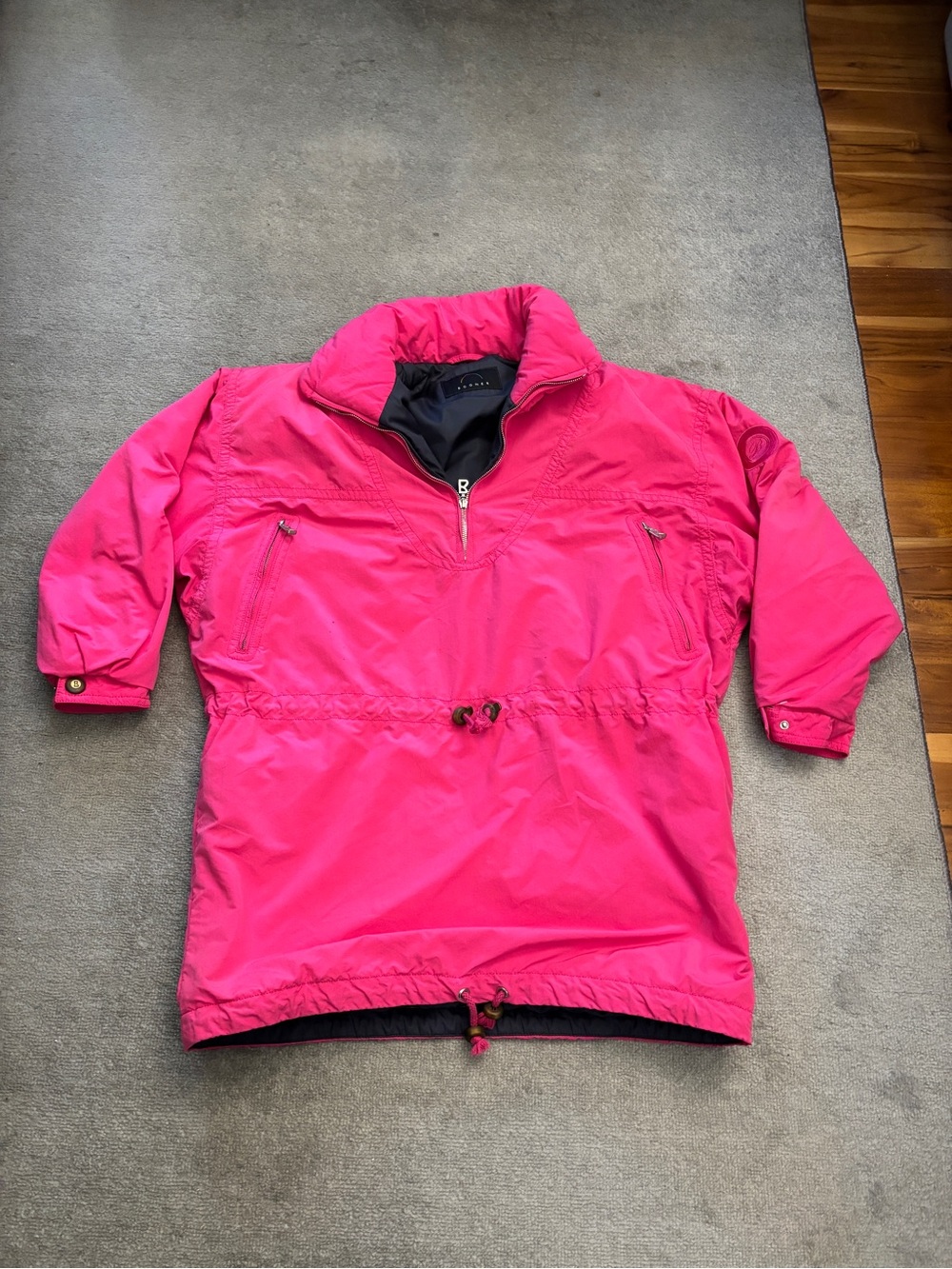 Bogner Vintage 90’s Ski Pullover Drawstring Waist Pink Women’s